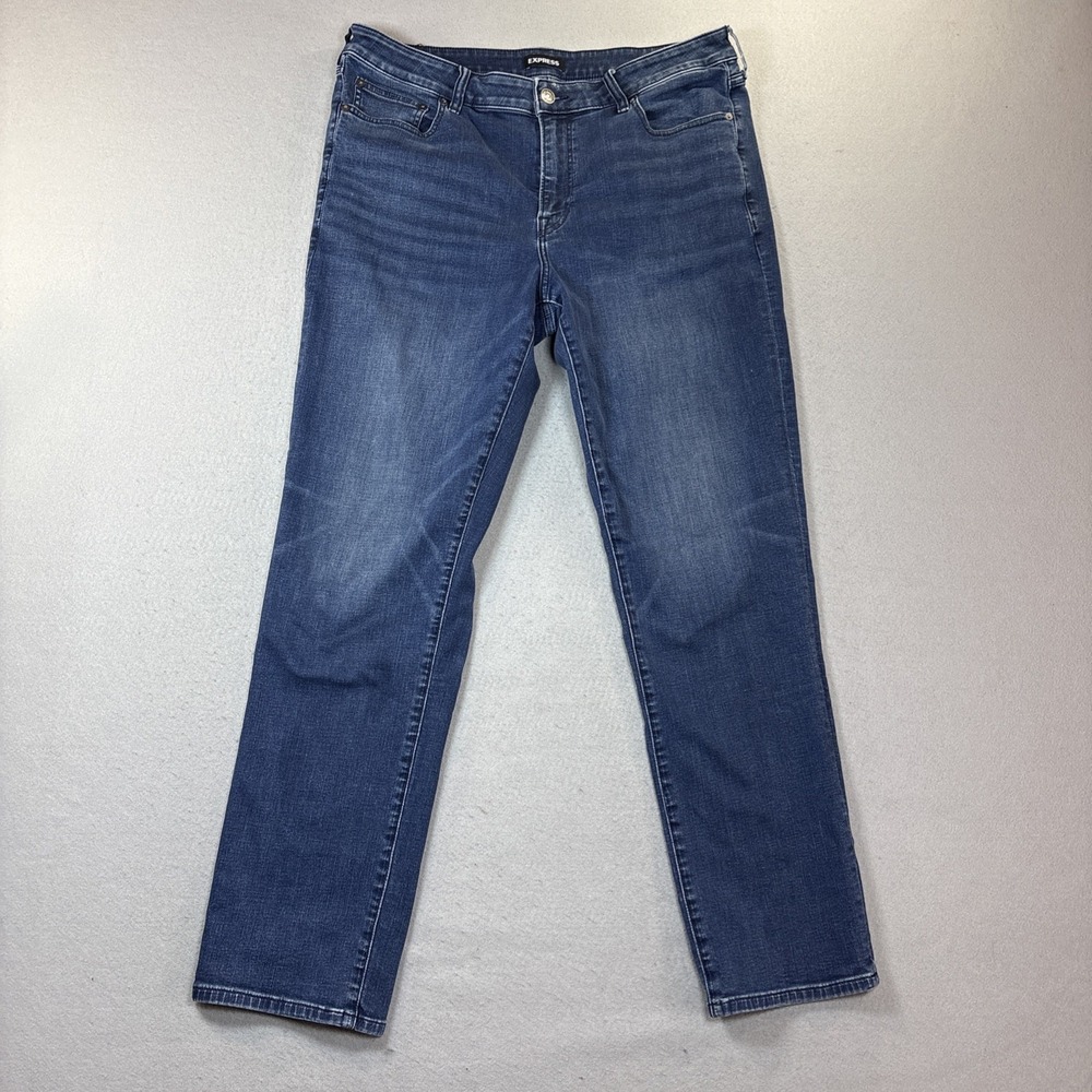 Express Men's Straight Denim Jeans Size 36 x 34 Medium Wash